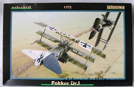 Eduard 1/72 Fokker DR1 Profipack - (DR-I / DR-1), 7016 plastic model kit